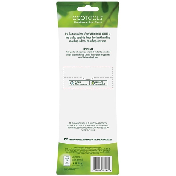 NWT ECOTOOLS clean beauty clean planet wand facial roller massaging & depuffer - Picture 4 of 6